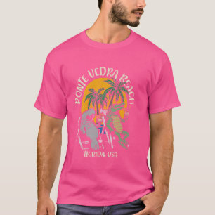 Camiseta Ponte Vedra Beach Florida EUA Funny Manatee Alliga
