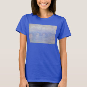 Camiseta Ponte Waterloo, efeito úmido de Claude Monet