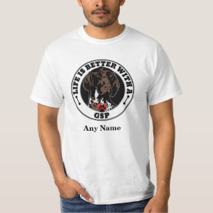 Camiseta Ponteiro alemão simplificado do SPG