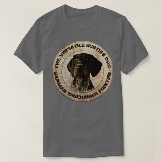 Camiseta Ponteiro alemão Wirehaired 35 (Frente do Design)