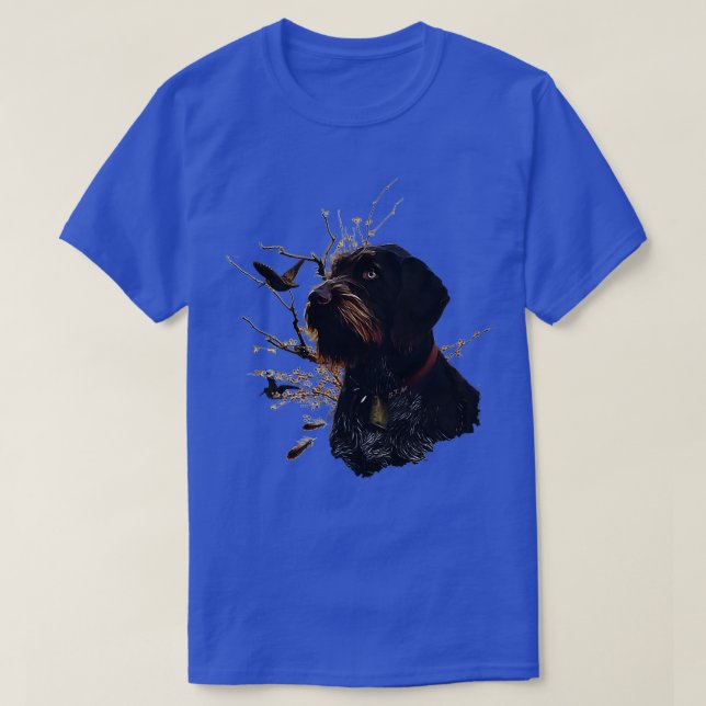 Camiseta Ponteiro alemão Wirehaired 36 (Frente do Design)