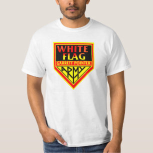 Camiseta ponteiro Armyu de Garrett da bandeira branca