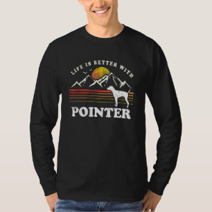 Camiseta Ponteiro de vida melhor mãe cachorro vintage pai