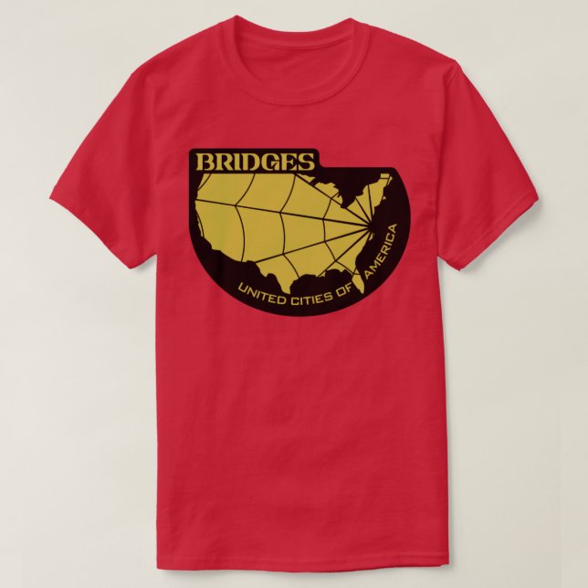 Camiseta Pontes de Deslocação de Morte (Frente do Design)