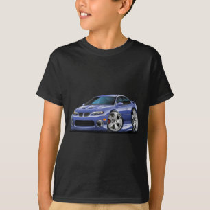 Camiseta Pontiac 2004-06 carro azul/cinzento de GTO