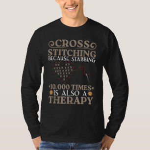 Camiseta Ponto Cruz Furando 10000 Vezes Uma Terapia Ned