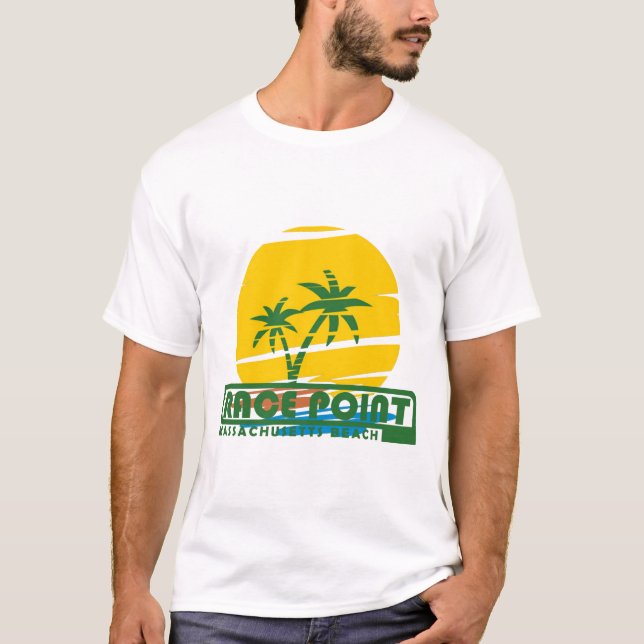 Camiseta Ponto de Corrida de Verão - Massachusetts (Frente)