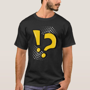 Camiseta Ponto de Exclamação Ponto de Interrogação Marca de