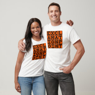 Camiseta Ponto de exclamação, tipo de pontuação