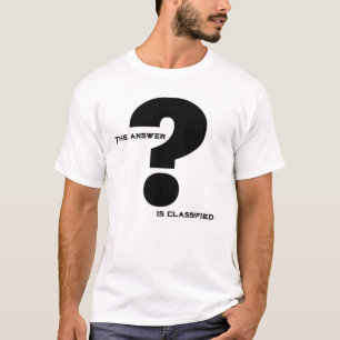 Camiseta Ponto de interrogação? A resposta é secreta