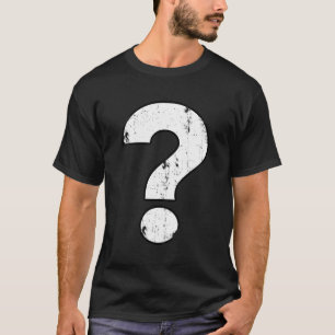Camiseta Ponto de interrogação angustiado