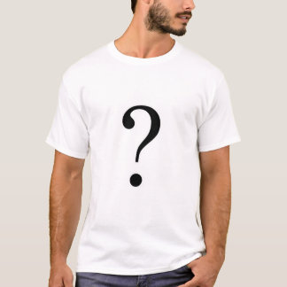 Camiseta Ponto de interrogação - conceito tipográfico desig