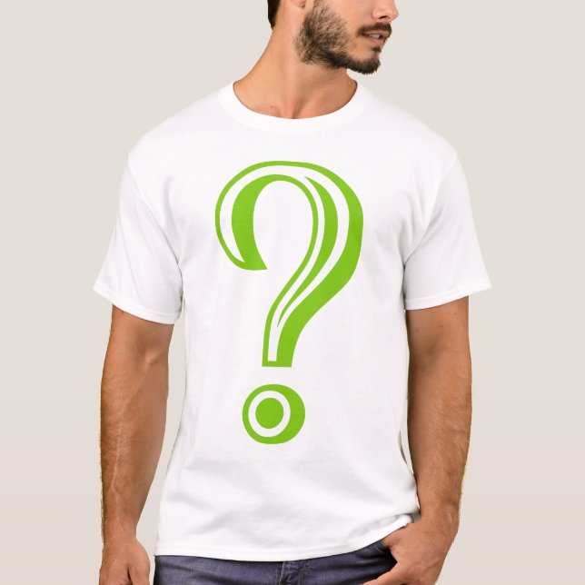 Camiseta Ponto de interrogação desmarcado (Frente)