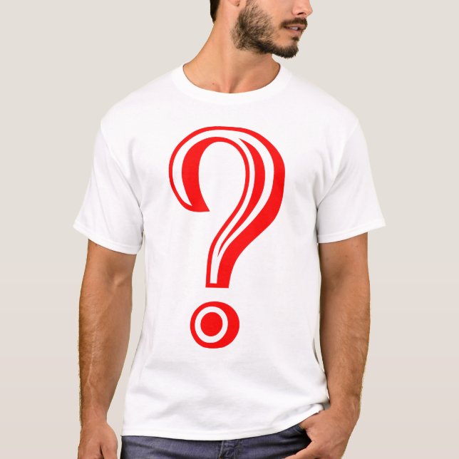 Camiseta Ponto de interrogação desmarcado (Frente)