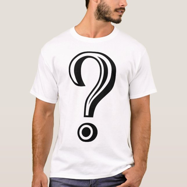 Camiseta Ponto de interrogação desmarcado (Frente)