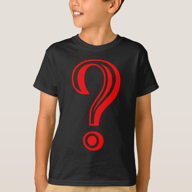 Camiseta Ponto de interrogação desmarcado (Frente)
