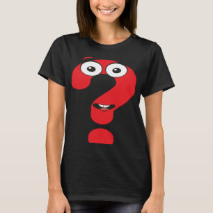 Camiseta Ponto de interrogação Pontuação Mark School Quebra