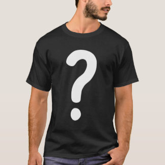Camiseta Ponto de interrogação T-Shirt Casal Adivinha Quem