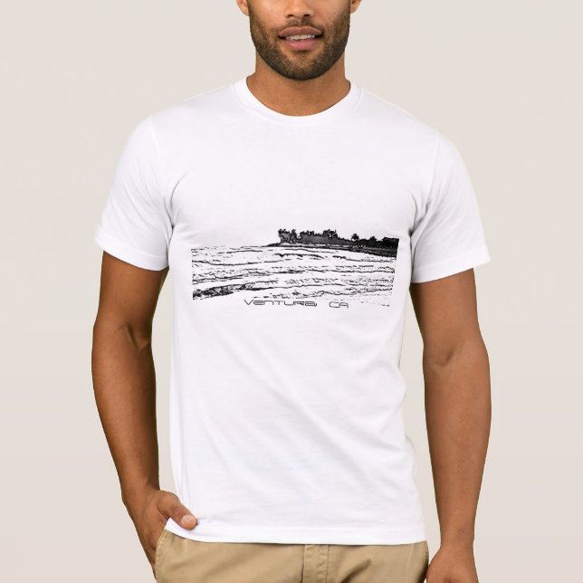 Camiseta Ponto dos surfistas de Ventura (Frente)