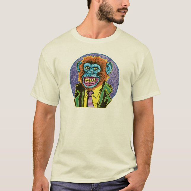 Camiseta Ponto grande do chimpanzé (Frente)