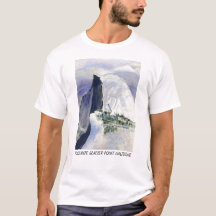 Ponto Halfdome da geleira de Yosemite
