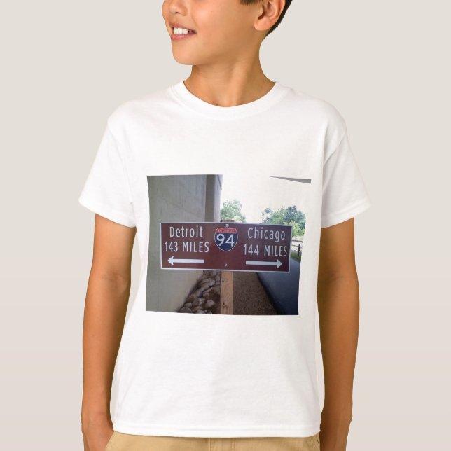 Camiseta Ponto incompleto, Detroit Chicago (Frente)
