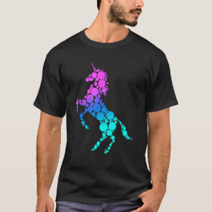 Camiseta Ponto Internacional de Bolinhas Colorida da Unicór