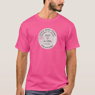 Camiseta Ponto mais alto do estado Oklahoma Black Mesa Hike