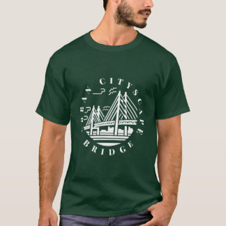 Camiseta Ponto T-Shirt de Paisagem Urbana