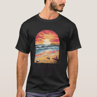 Camiseta Ponto Turístico Da Bacia Oceânica Do Golfo Do Méxi