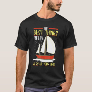 Camiseta Pontoon As Melhores Coisas Na Vida Mete O Cabelo