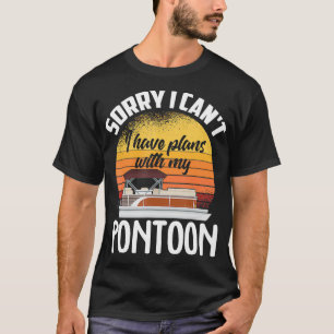 Camiseta Pontoon Boat Funny Pontooning Dizendo Barco Presen