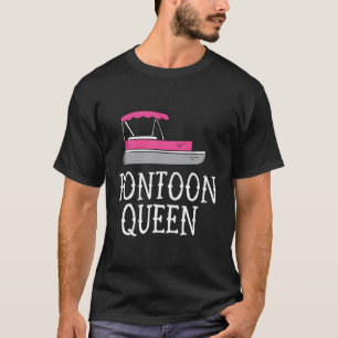 Camiseta Pontoon da Rainha do Barco Engraçado