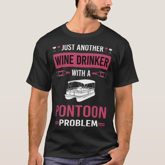 Camiseta Pontoon de Bebedeira de Vinho (Frente)