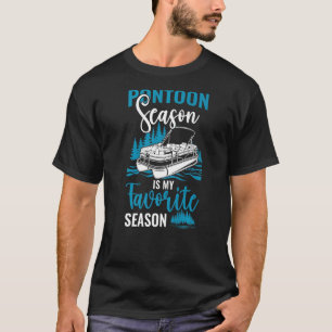 Camiseta Pontoon É Meu Capitão De Barco De Pontoon Da Estaç