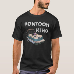 Camiseta Pontoon King Pontoon Capitão Motor Boat Party Boat