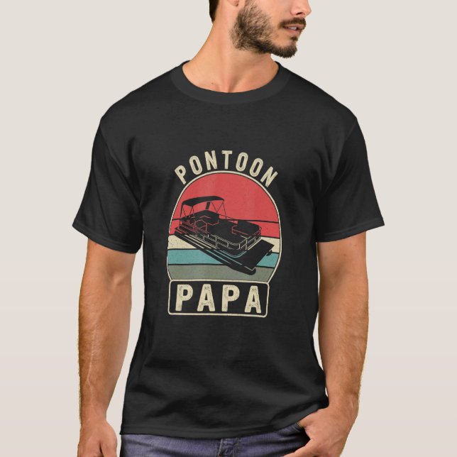 Camiseta Pontoon Papa Dia de os pais (Frente)