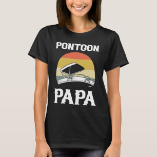 Camiseta Pontoon Papa Pontoon Barco Boat Capitão