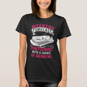 Camiseta Pontoon Para Meninas Pantoon Barco Lago Toon F