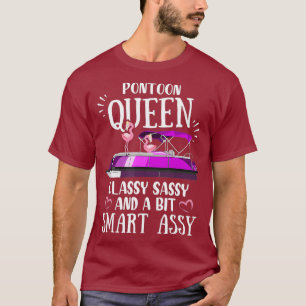 Camiseta Pontoon Queen Classy Sassy E Um Bit Smart Assy