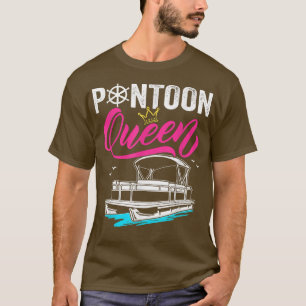 Camiseta Pontoon Queen Funny Cute Pontoon Boat Lover Girls