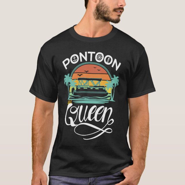 Camiseta Pontoon Queen  Pontoon Boat Accessories (Frente)