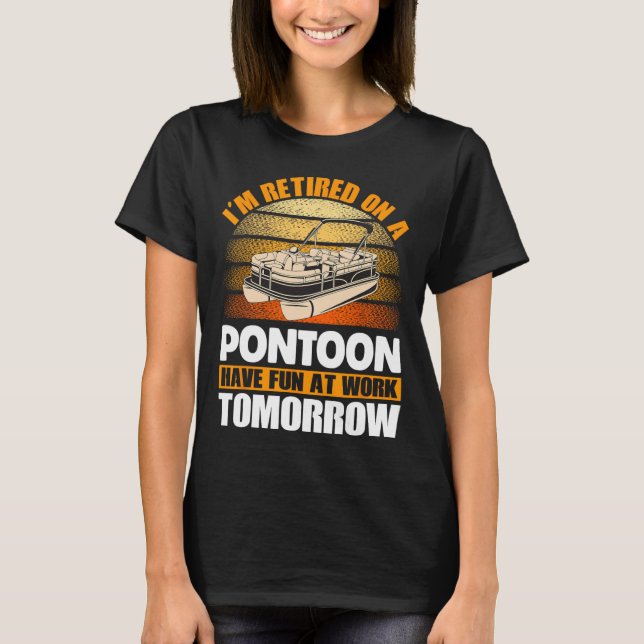 Camiseta Pontoon Queen Pontoon Boat Seats Reformado Pontoon (Frente)