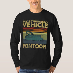 Camiseta Pontoon Vovô Boat Proprietário Papa Pai Retro