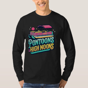 Camiseta Pontoons E Noons Altos Engraçados Memória De Barco