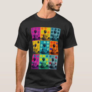 Camiseta Pontos Coloridos Design Pop Art Infantil para Prof