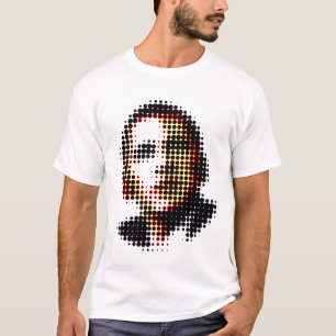Camiseta Pontos de Barack Obama e círculos - ilusão ópti