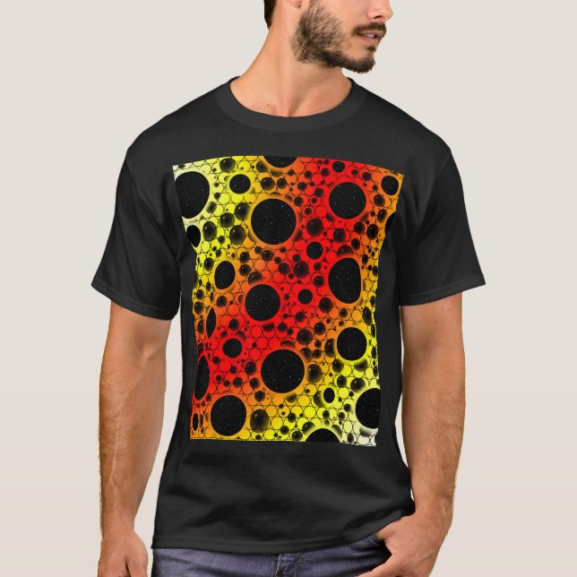 Camiseta Pontos de bolha de espaço - WYR de calor (Frente)