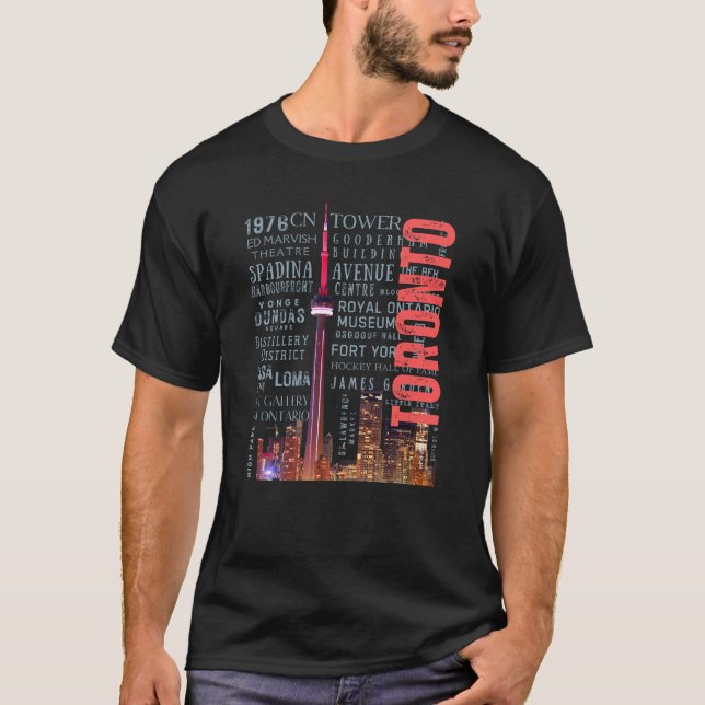 Camiseta Pontos de referência do Toronto Icic (Frente)