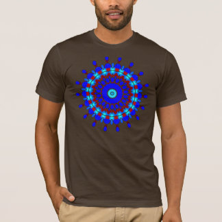 Camiseta Pontos do Caleidoscópio Azul (Azul e Vermelho)